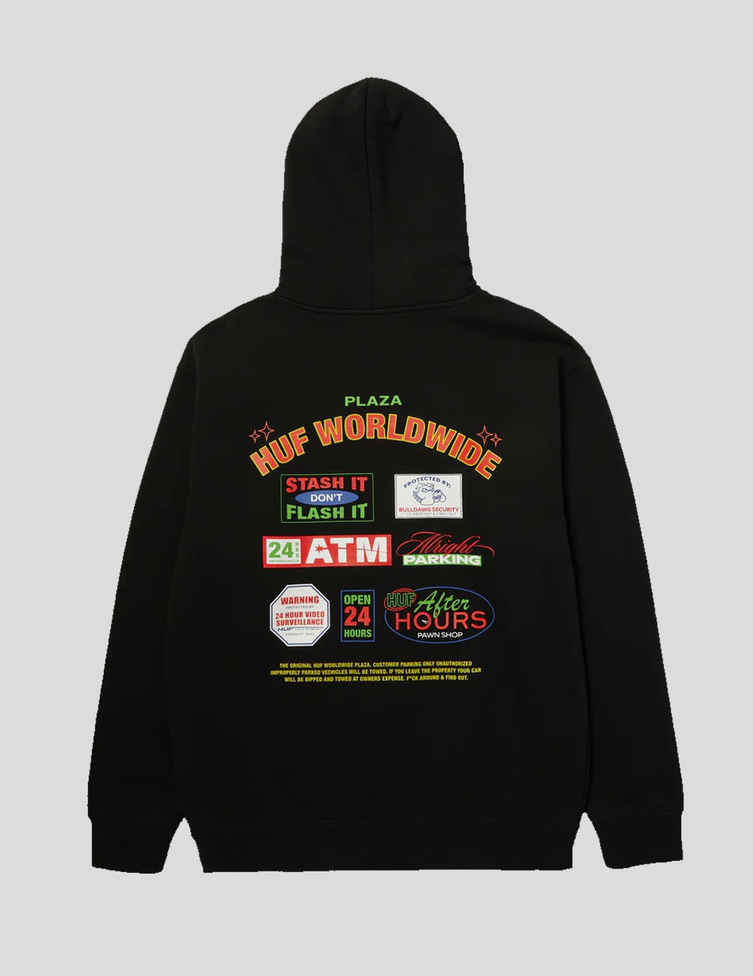 SUDADERA HUF PROMO PO HOODIE  BLACK