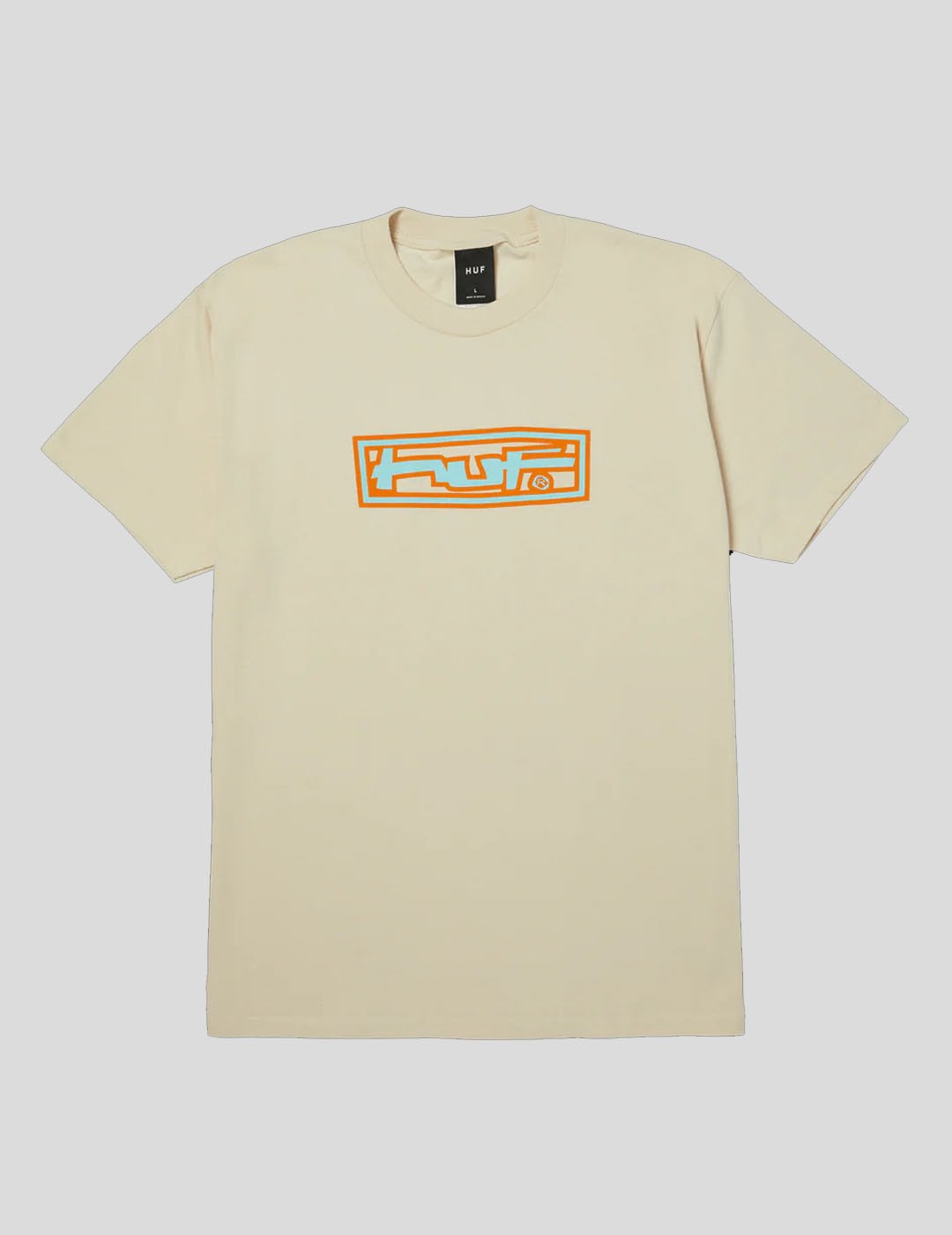 CAMISETA HUF STRETCH TEE  CREAM