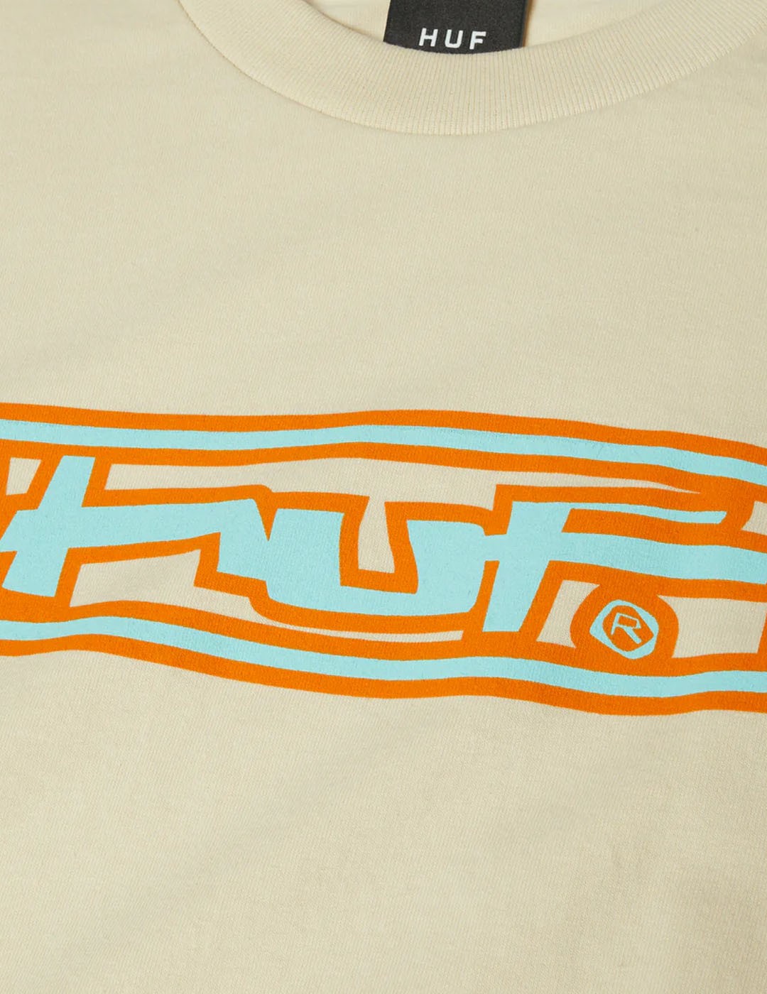 CAMISETA HUF STRETCH TEE  CREAM