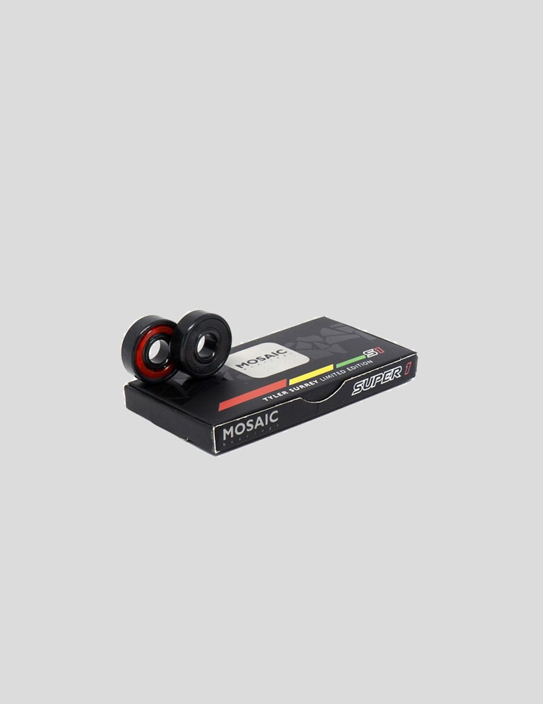 RODAMIENTOS MOSAIC SUPER 1 TYLER SURREY ABEC 7 BEARINGS  BLACK