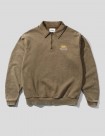 SUDADERA BUTTER GOODS CORP 1-4 ZIP PULLOVER  BROWN