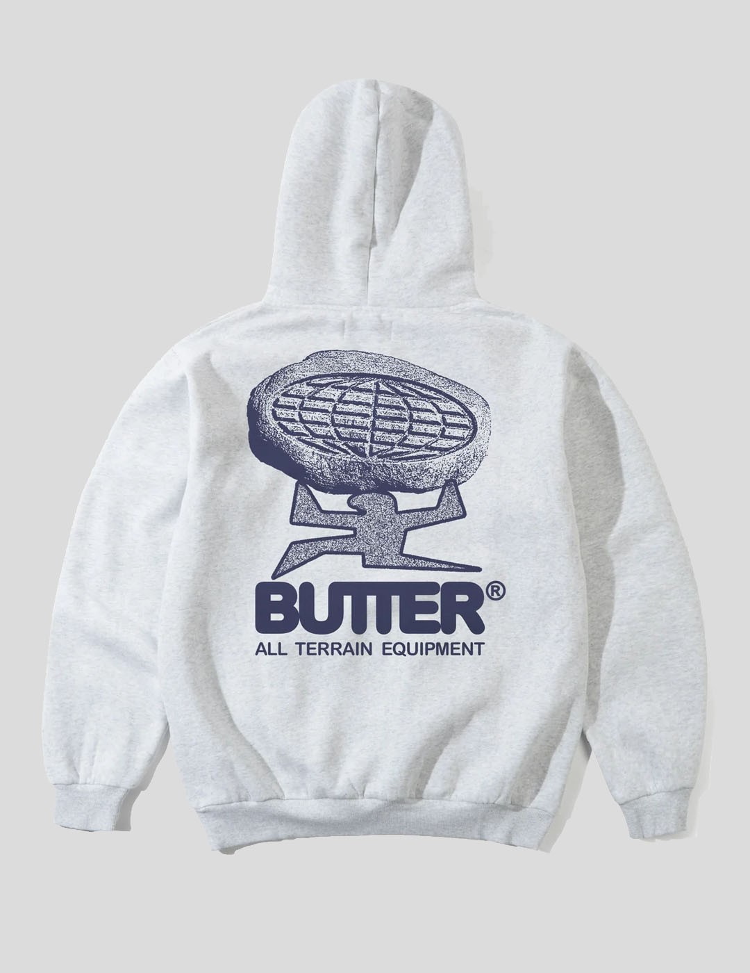 SUDADERA BUTTER GOODS TERRAIN PULLOVER HOODIE  ASH 