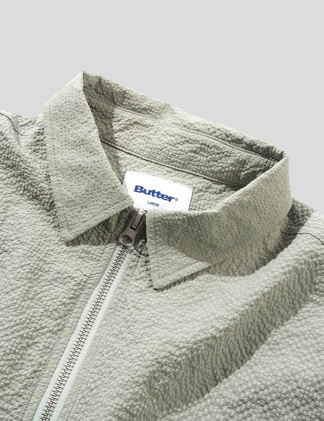 CHAQUETA BUTTER GOODS CARVE ZIP SHIRT  SEAFOAM