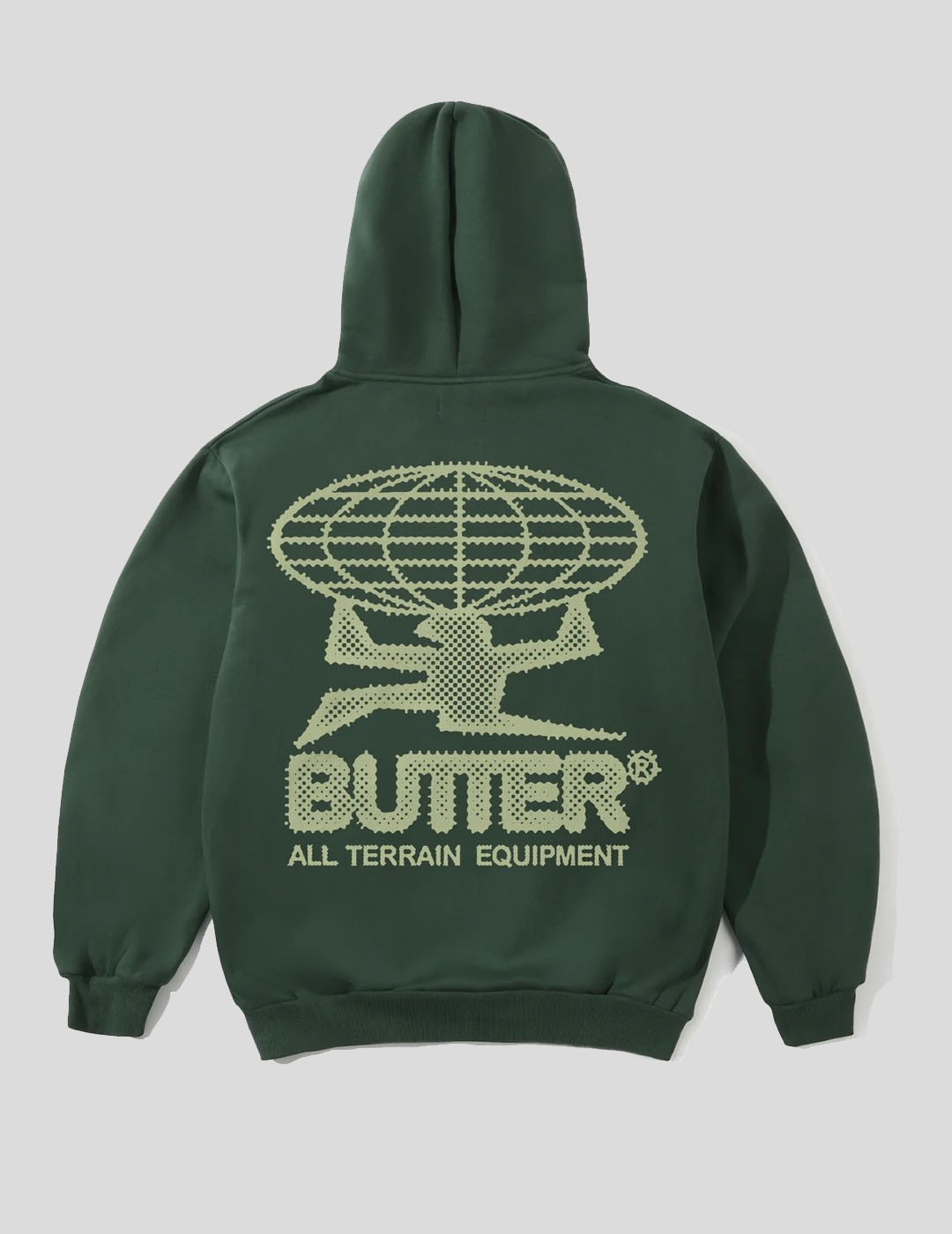 SUDADERA BUTTER GOODS TERRAIN PULLOVER HOODIE  DARK GREEN 