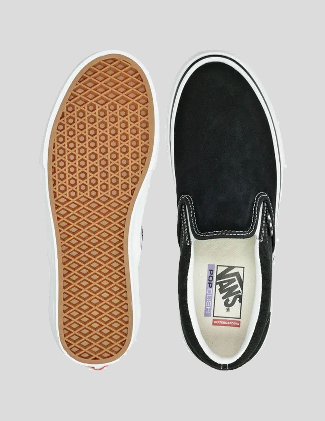 ZAPATILLAS VANS  SKATE SLIP-ON  BLACK-WHITE