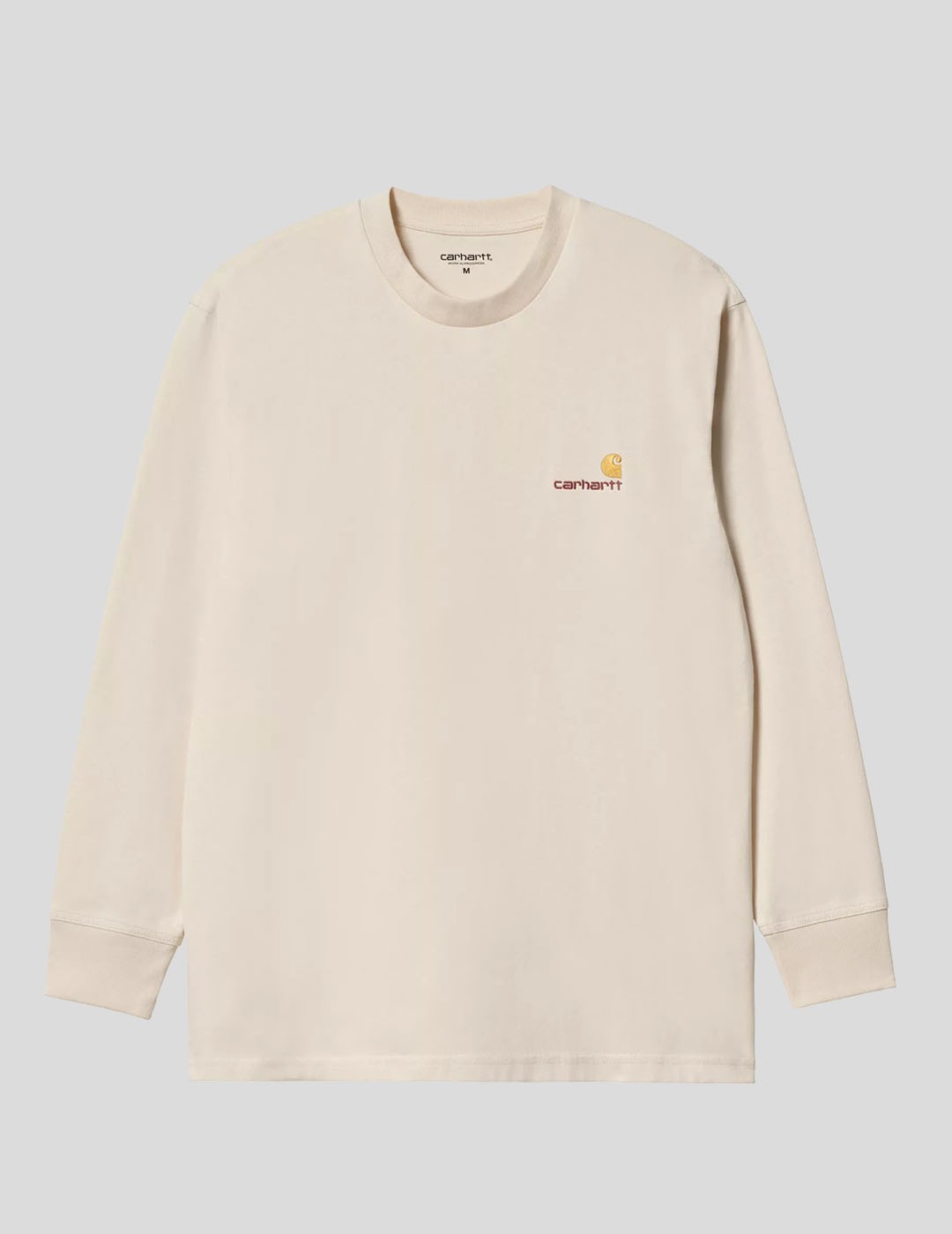 CAMISETA CARHARTT WIP  AMERICAN SCRIPT LS TEE  NATURAL