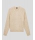 SUDADERA DICKIES VANLEER CABLE SWEATER  WOOD ASH