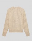 SUDADERA DICKIES VANLEER CABLE SWEATER  WOOD ASH