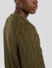 SUDADERA DICKIES VANLEER CABLE SWEATER  MILITARY GREEN