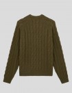 SUDADERA DICKIES VANLEER CABLE SWEATER  MILITARY GREEN