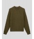 SUDADERA DICKIES VANLEER CABLE SWEATER  MILITARY GREEN