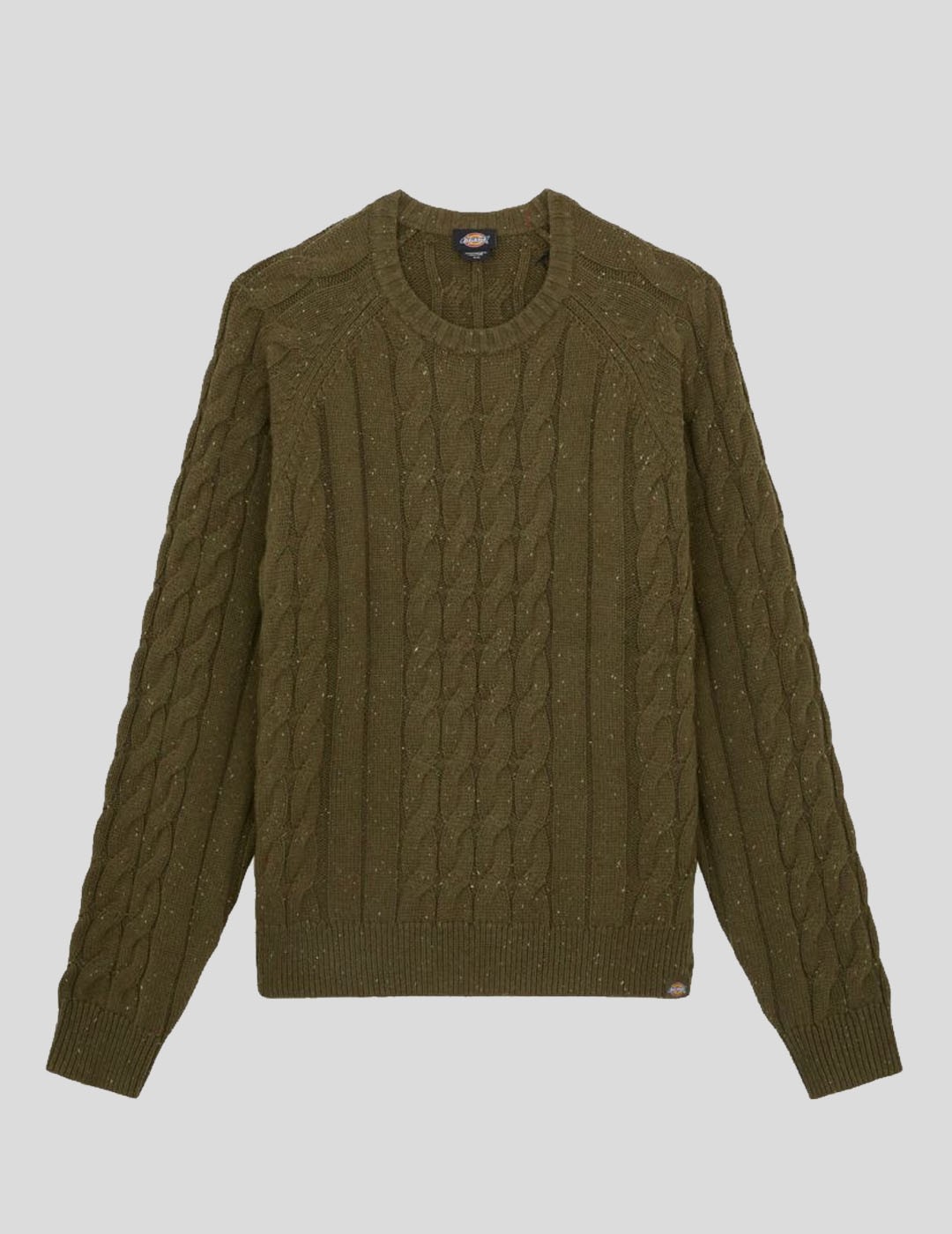 SUDADERA DICKIES VANLEER CABLE SWEATER  MILITARY GREEN