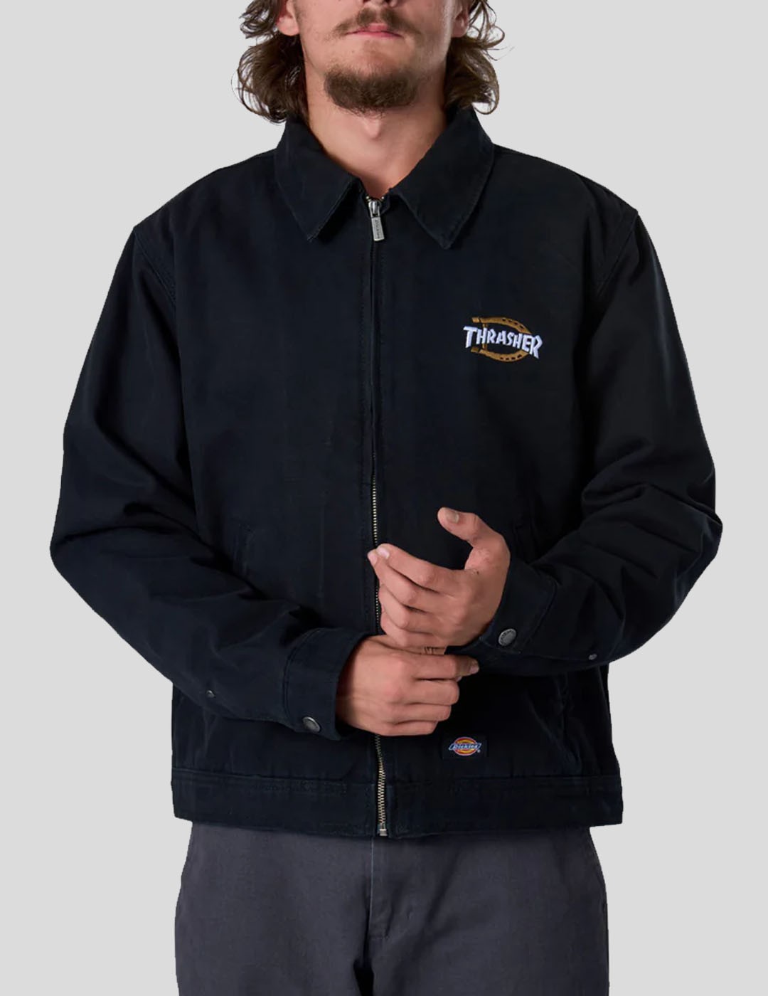 CHAQUETA DICKIES X THRASHER JACKET  BLACK