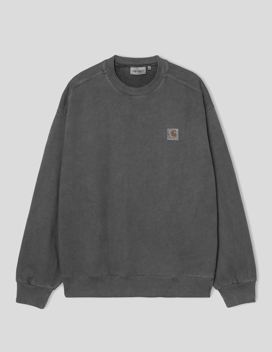 SUDADERA CARHARTT WIP  VISTA SWEAT  BLACK GARMENT DYED