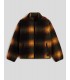 CHAQUETA VANS  HEIGHTS SHERPA FULL ZIP  BLACK-HERRITAGE MUSTARD
