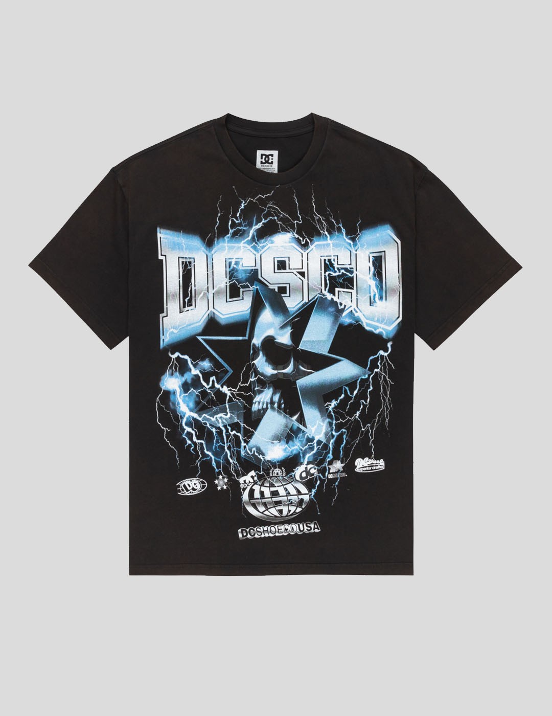 CAMISETA DC SKULLSHOCK TEE  BLACK