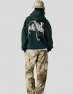 SUDADERA HÉLAS DANCING HOODIE  PASTEL YELLOW FOREST GREEN