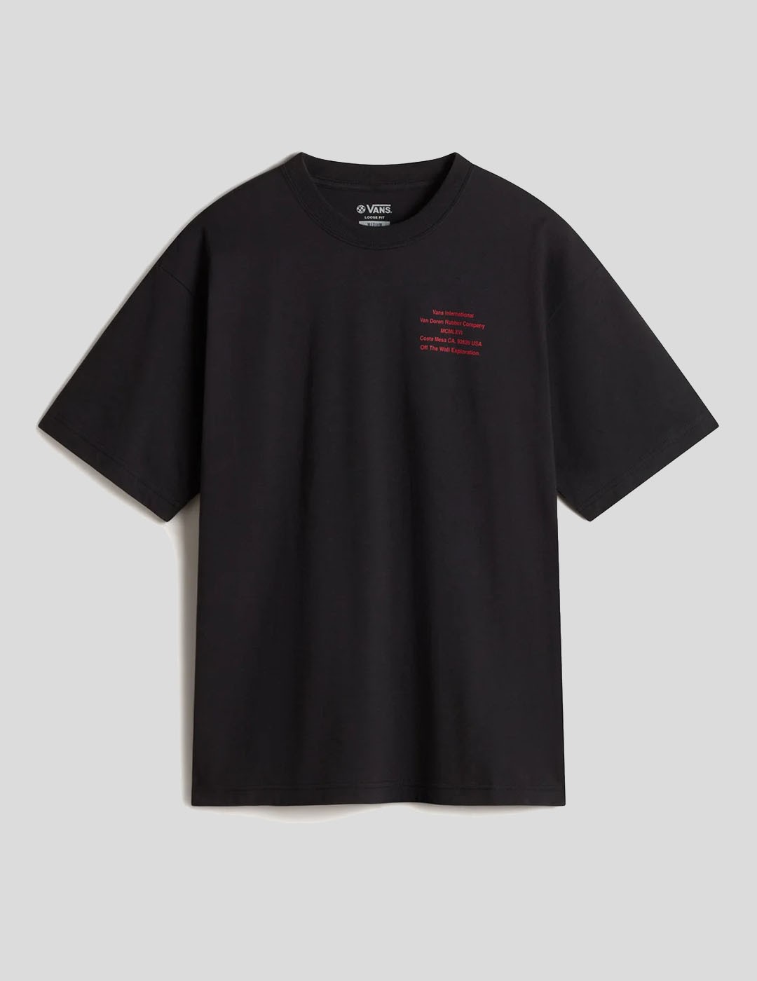 CAMISETA VANS  MTE INTERNATIONAL TEE  BLACK