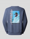 SUDADERA THE NORTH FACE NSE SLOPES RELAXED CREW  TWILIGHT GALAXY