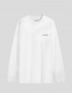 CAMISETA CARHARTT WIP  SCRIPT EMBROIDERY LS TEE  WHITE-BLACK
