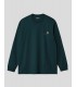 CAMISETA CARHARTT WIP  AMERICAN SCRIPT LS TEE  DEEP LAGOON