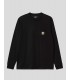 CAMISETA CARHARTT WIP  POCKET LS TEE   BLACK