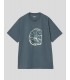 CAMISETA CARHARTT WIP  SHATTERED TEE   OFFICE BLUE