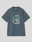 CAMISETA CARHARTT WIP  SHATTERED TEE   OFFICE BLUE