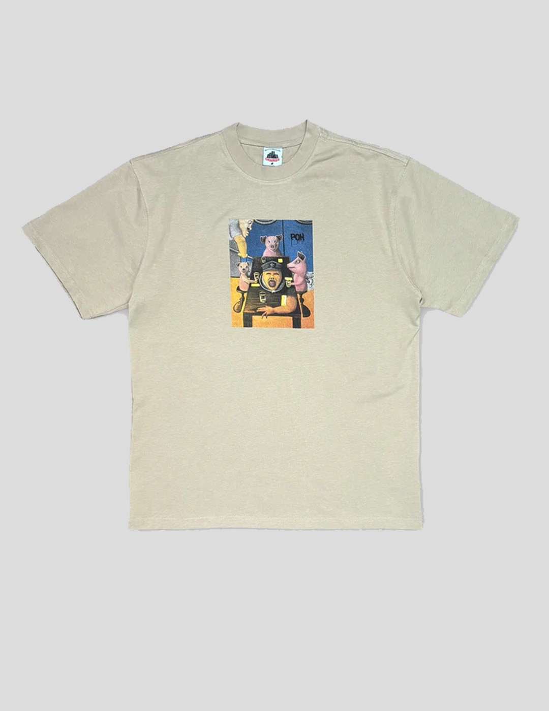 CAMISETA DAMAGE POH BANQUETE TEE  TAN