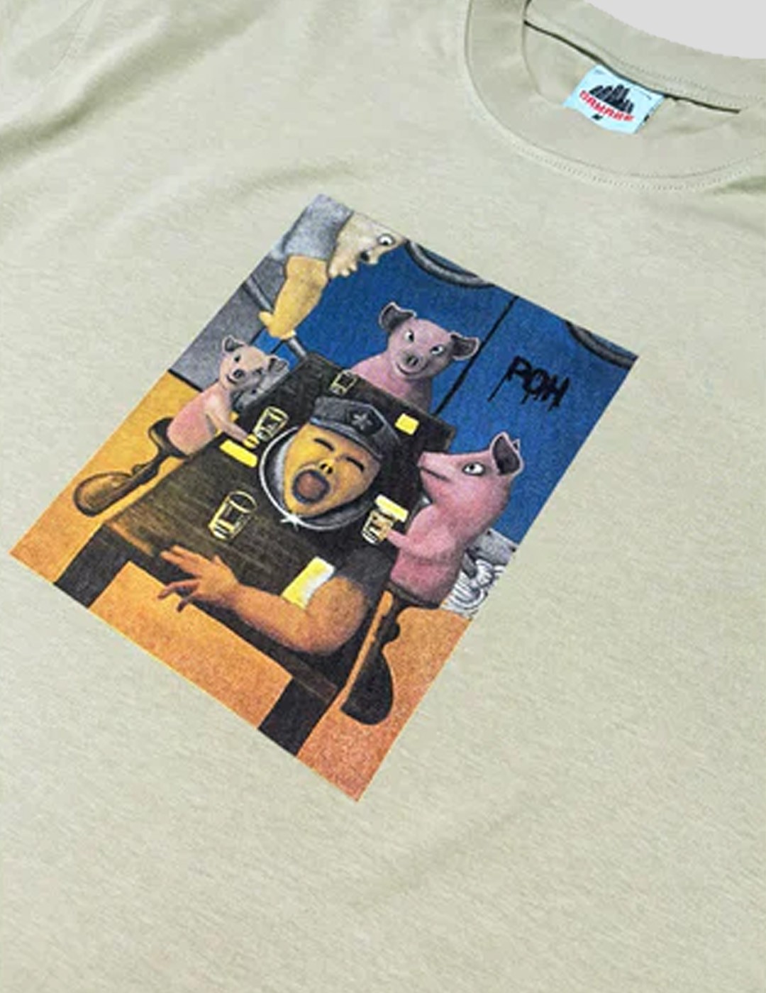 CAMISETA DAMAGE POH BANQUETE TEE  TAN