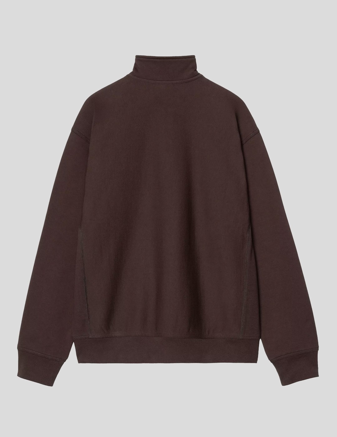 SUDADERA CARHARTT WIP  HALF ZIP AMERICAN SCRIPT  PALISANDER