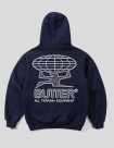SUDADERA BUTTER GOODS TERRAIN PULLOVER HOODIE  NAVY