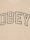 JERSEY OBEY CLOTHING COLLEGIATE SWEATER  WHISPER WHITE MULTI