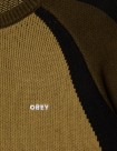 SUDADERA OBEY CLOTHING RAGLAN CREW NECK SWEATER  MERMAID GREEN MULTI