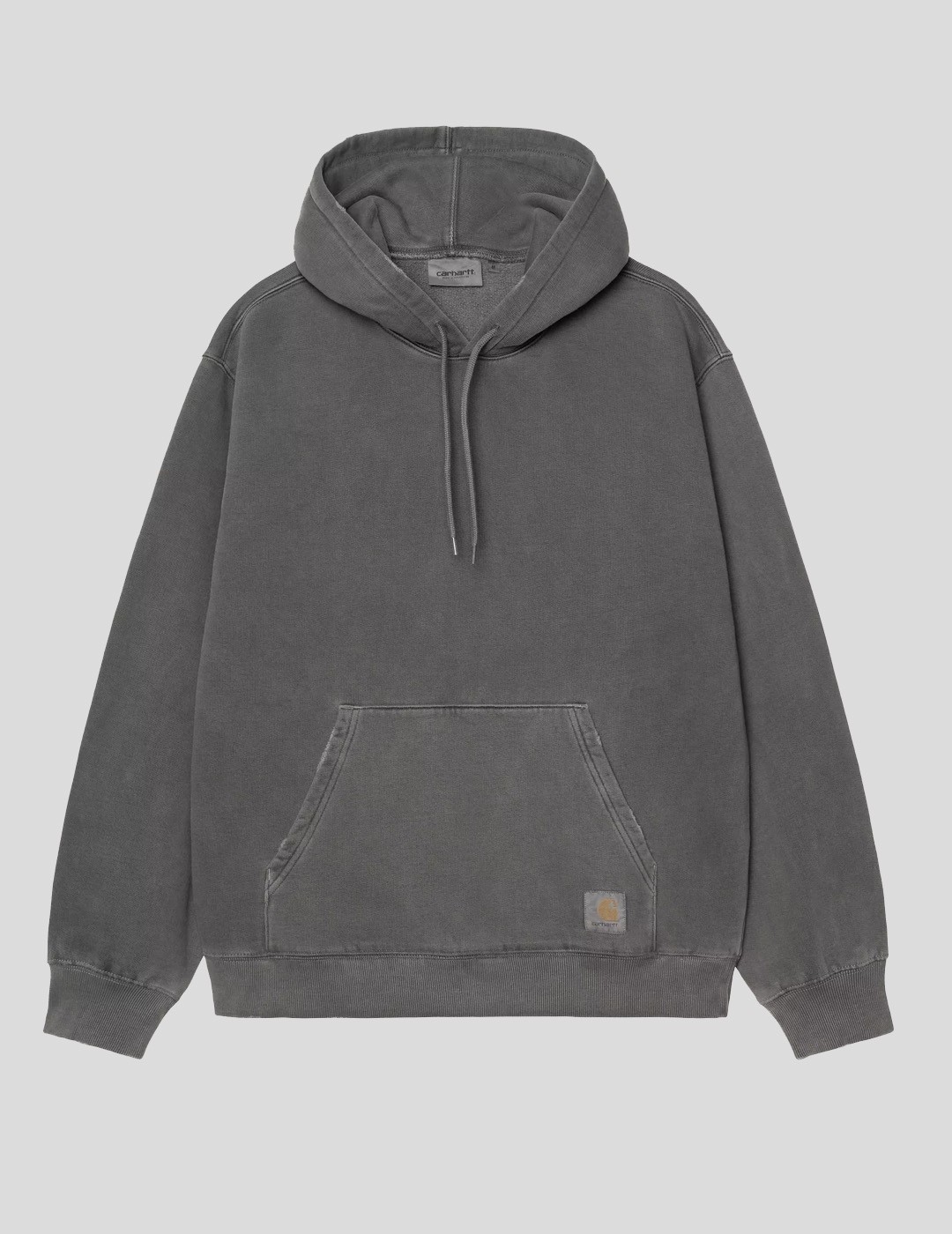 SUDADERA CARHARTT WIP  HOODED TORION SWEAT  BLACK GRIND WASH