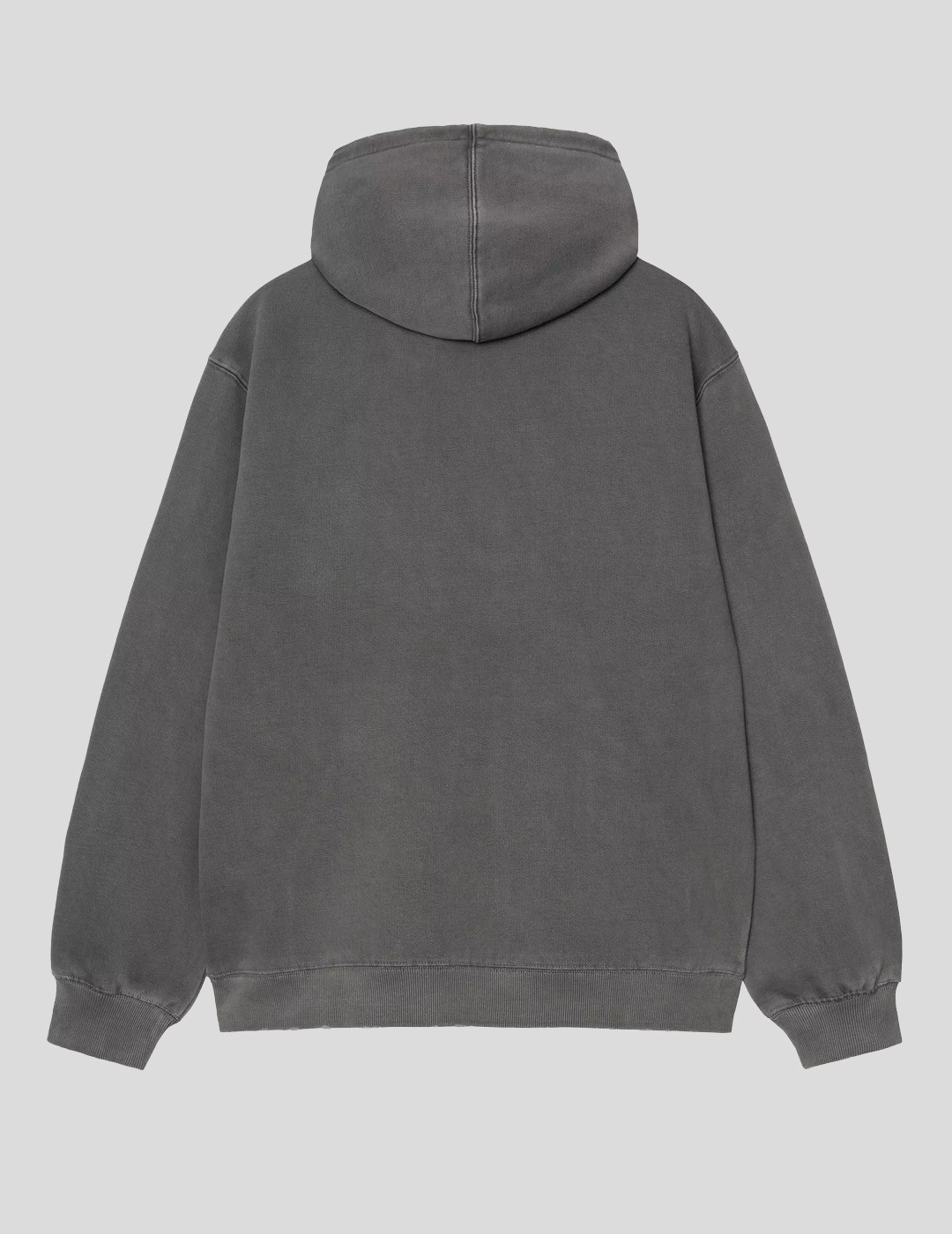 SUDADERA CARHARTT WIP  HOODED TORION SWEAT  BLACK GRIND WASH