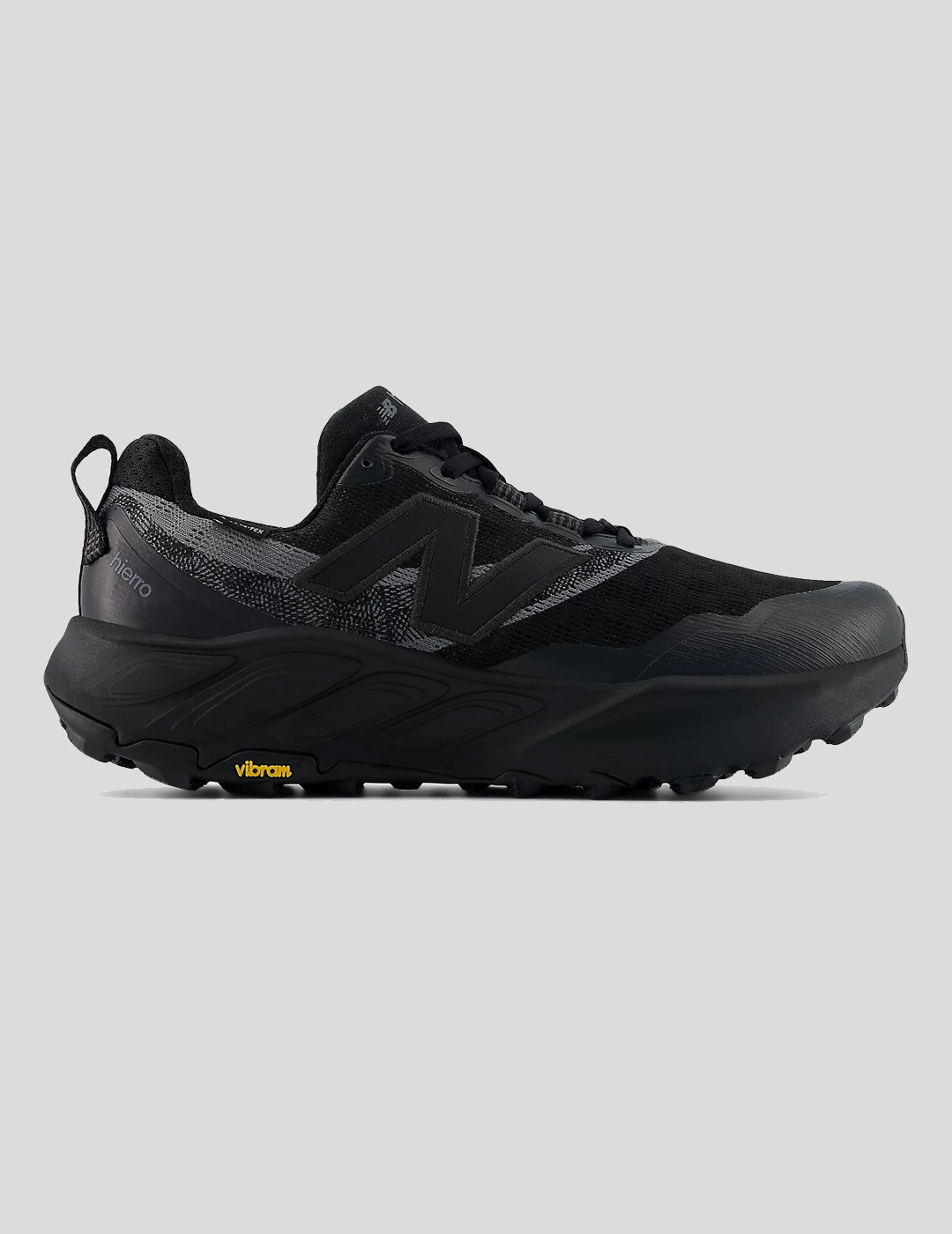 ZAPATILLAS NEW BALANCE FRESH FOAM HIERRO  V9 GORETEX BLACK-BLACK CEMENT-CASTLEROCK