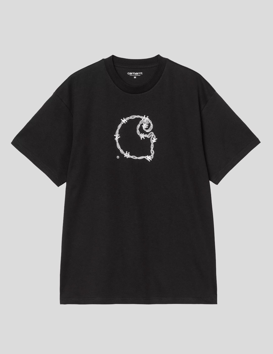 CAMISETA CARHARTT WIP  BARBWIRE C TEE  BLACK