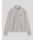 SUDADERA CARHARTT WIP  HALF ZIP AMERICAN SCRIPT  GREY HEATHER