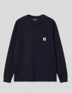 CAMISETA CARHARTT WIP  POCKET LS TEE   DARK NAVY 