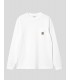 CAMISETA CARHARTT WIP  POCKET LS TEE   WHITE