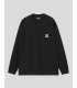 CAMISETA CARHARTT WIP  POCKET HEART LS TEE   BLACK