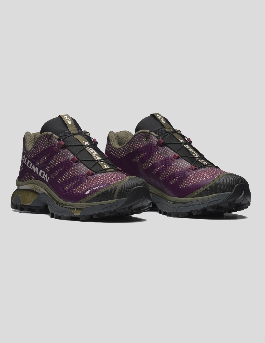 ZAPATILLAS SALOMON XT-4 OG GORETEX MAROON-WINTER BLOOM-GRAPE LEAF