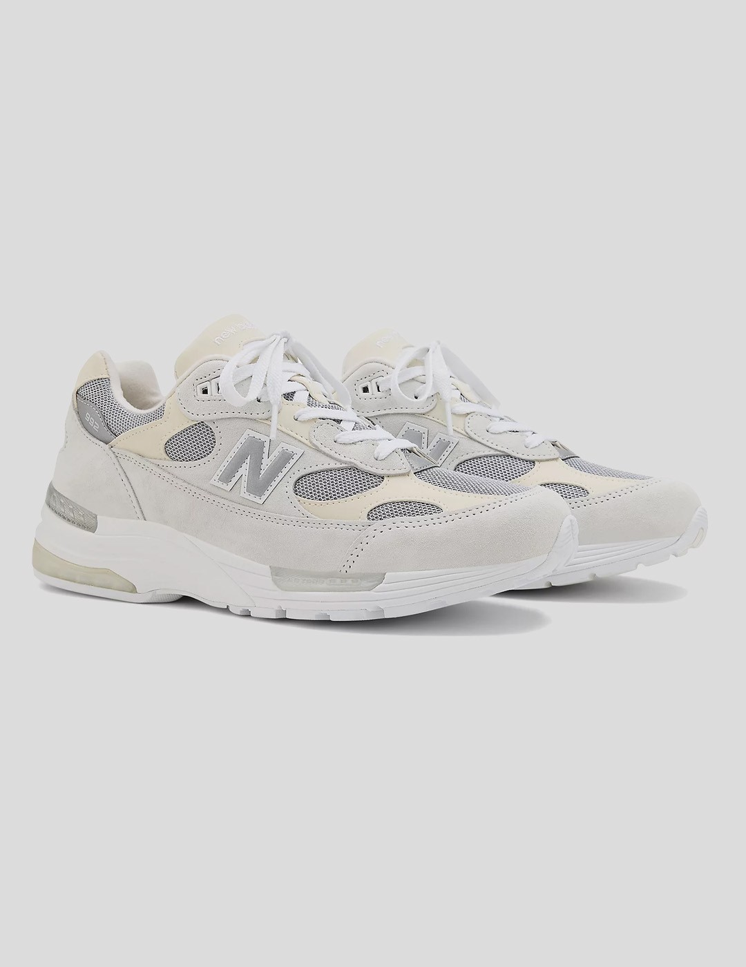 ZAPATILLAS NEW BALANCE 992 "MADE IN USA"  WHITE - REFLECTION - SILVER METALIC NC