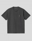 CAMISETA CARHARTT WIP  NELSON TEE  BLACK-GARMENT DYED