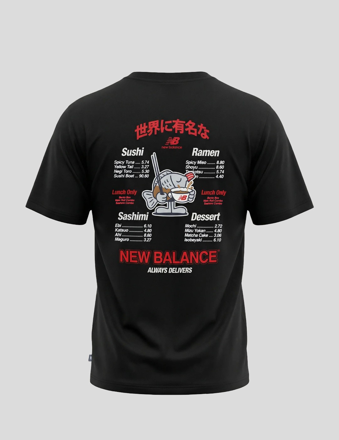 CAMISETA NEW BALANCE RAMEN TEE  BLACK