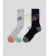 CALCETINES NEW BALANCE ACTIVE GRAPHIC CREW 3 PACK SOCKS  MULTI