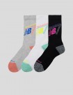 CALCETINES NEW BALANCE ACTIVE GRAPHIC CREW 3 PACK SOCKS  MULTI