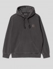 SUDADERA CARHARTT WIP  HOODED NELSON SWEAT  BLACK-GARMENT DYED