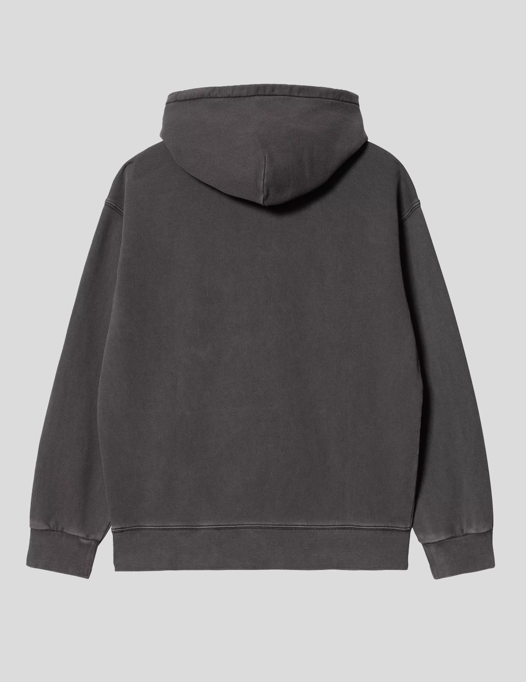 SUDADERA CARHARTT WIP  HOODED NELSON SWEAT  BLACK-GARMENT DYED